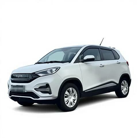 White Aion SUV, studio shot