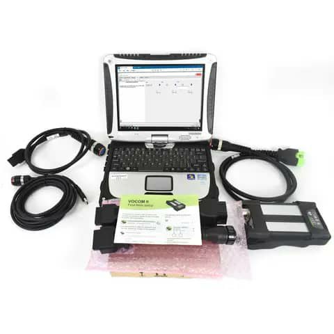Diagnostic laptop kit with VOCOM II cables