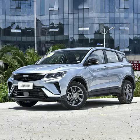 Silver Geely SUV parked outdoors