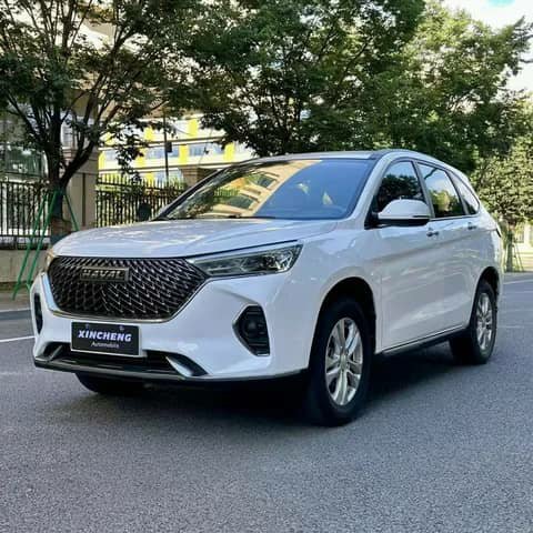 White Haval SUV parked on a street