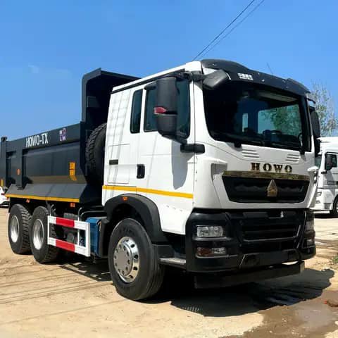 White HOWO-TX dump truck parked outdoors