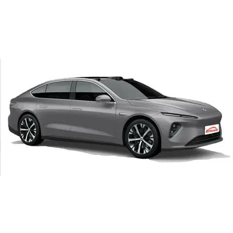 Grey sedan, studio shot